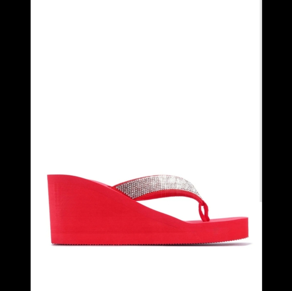 ‼️CLEARANCE PRICE FIRM‼️ALTER EGO WEDGES-RED❤ - Picture 5 of 8